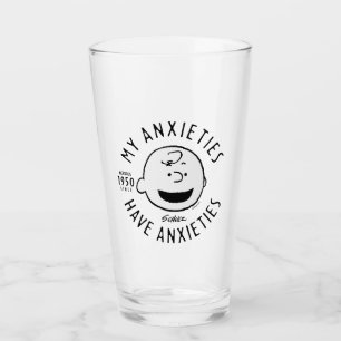 Peanuts Charlie Brown Nervous Since 1950 Glass