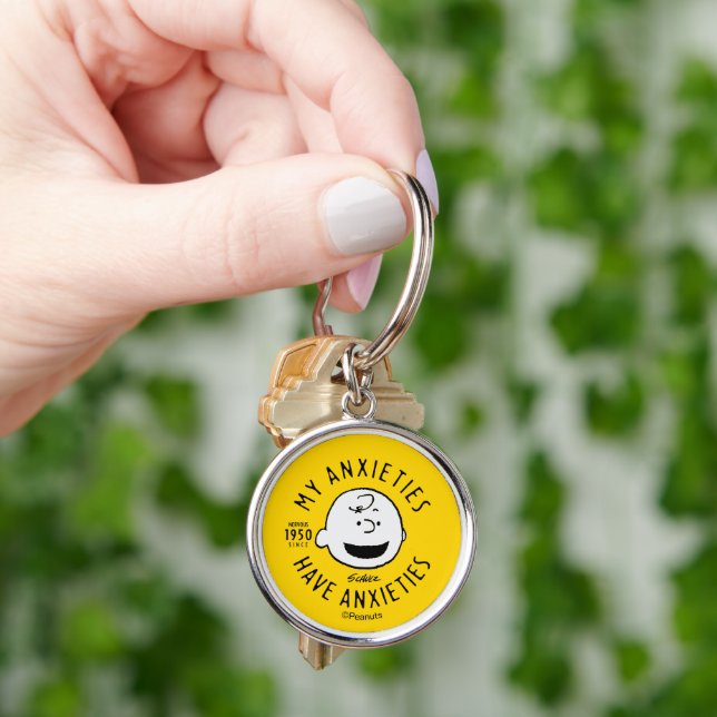 Peanuts | Charlie Brown Nervous Since 1950 Key Ring (Hand)