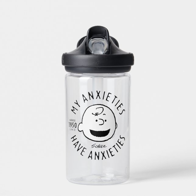Peanuts | Charlie Brown Nervous Since 1950 Water Bottle (Front)