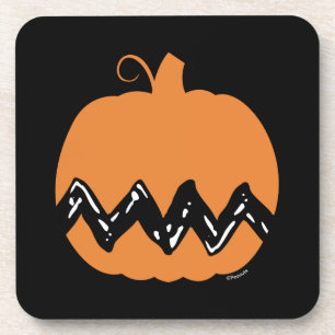 Peanuts Charlie Brown Orange Pumpkin Coaster