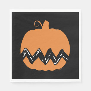 Peanuts Charlie Brown Orange Pumpkin Napkin