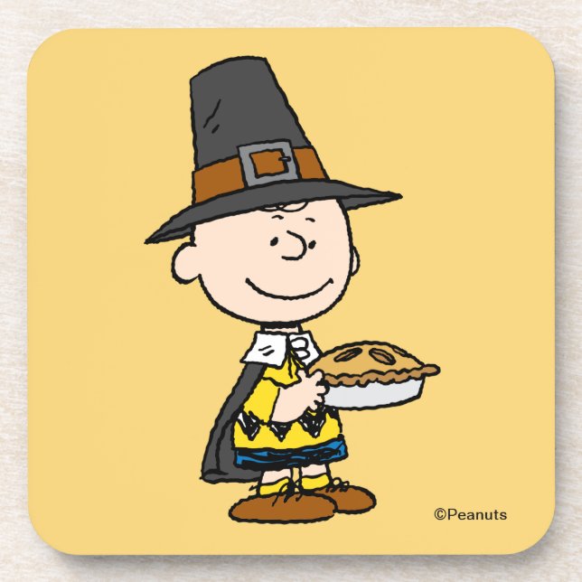 Peanuts | Charlie Brown Pilgrim Coaster (Front)
