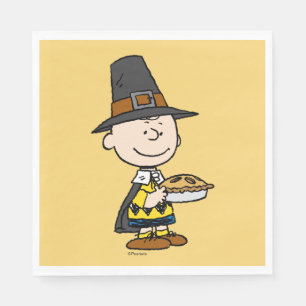Peanuts Charlie Brown Pilgrim Napkin