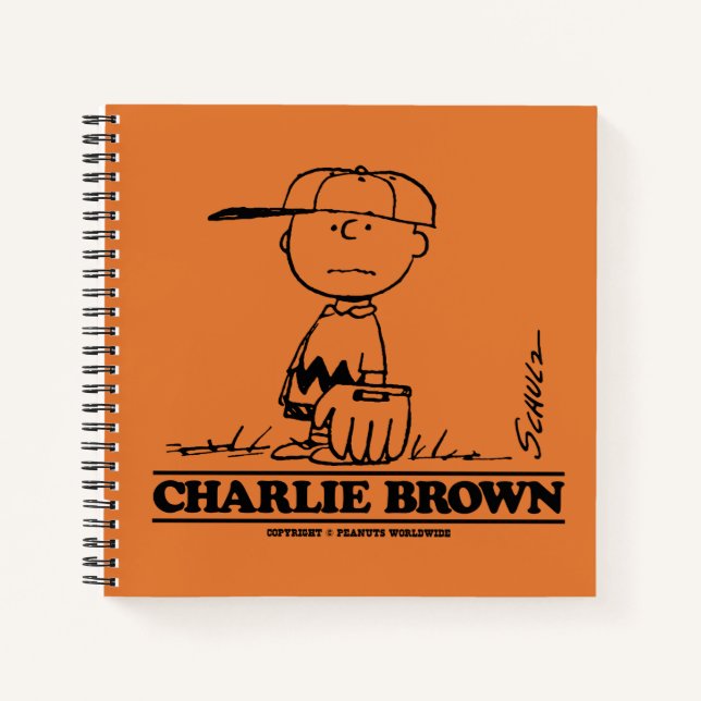 Peanuts | Charlie Brown Playing Ball Notebook (Front)