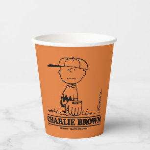 Peanuts   Charlie Brown Playing Ball Paper Cups