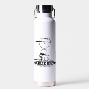 Peanuts   Charlie Brown Playing Ball Water Bottle