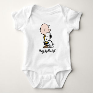 Peanuts   Charlie Brown & Snoopy Hug Baby Bodysuit