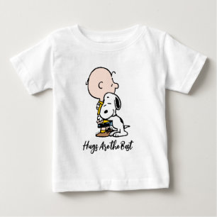 Peanuts   Charlie Brown & Snoopy Hug Baby T-Shirt