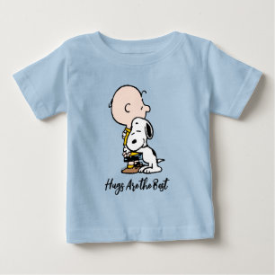 Peanuts   Charlie Brown & Snoopy Hug Baby T-Shirt