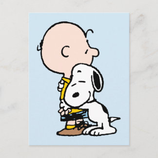 Peanuts | Charlie Brown & Snoopy Hug Postcard