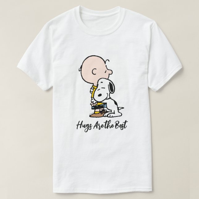 Peanuts | Charlie Brown & Snoopy Hug T-Shirt (Design Front)