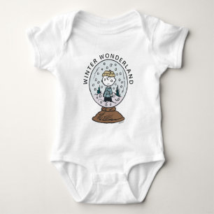 Peanuts Charlie Brown Snow Globe Baby Bodysuit