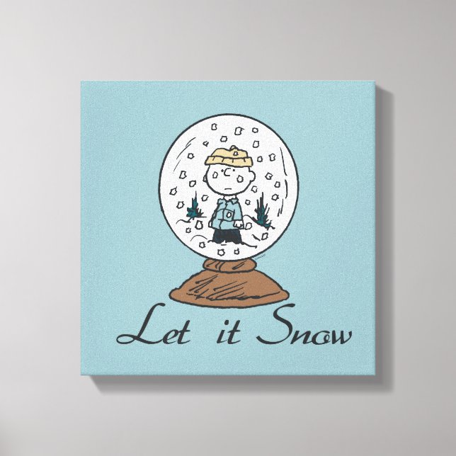 Peanuts | Charlie Brown Snow Globe Canvas Print (Front)