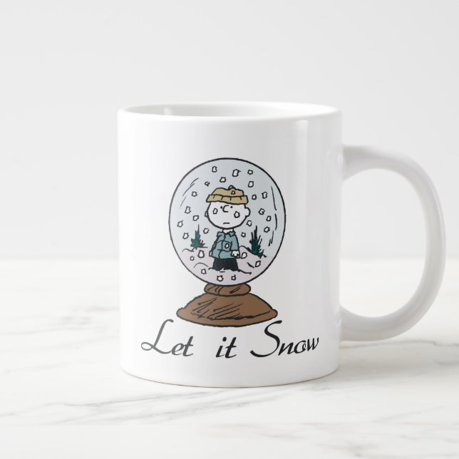 Peanuts | Charlie Brown Snow Globe Large Coffee Mug (Right)