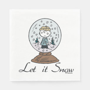 Peanuts Charlie Brown Snow Globe Napkin