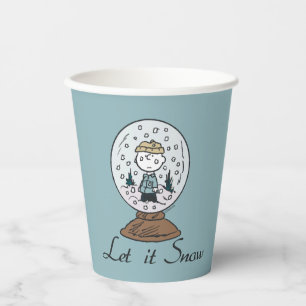 Peanuts   Charlie Brown Snow Globe Paper Cups