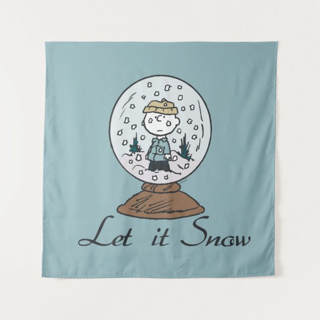 Peanuts | Charlie Brown Snow Globe Tapestry (Front)