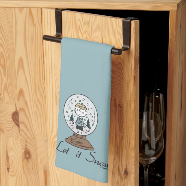 Peanuts | Charlie Brown Snow Globe Tea Towel (Thirds Fold)