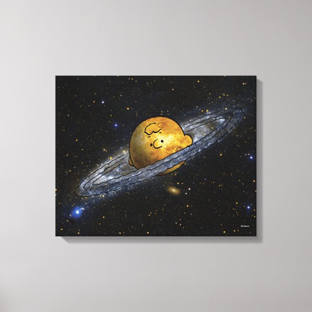 Peanuts | Charlie Brown Spaced Out Canvas Print (Front)