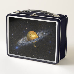 Peanuts   Charlie Brown Spaced Out Metal Lunch Box