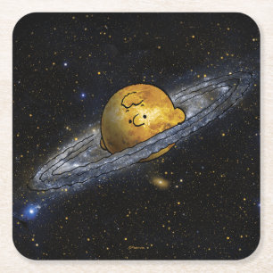 Peanuts Charlie Brown Spaced Out Square Paper Coaster