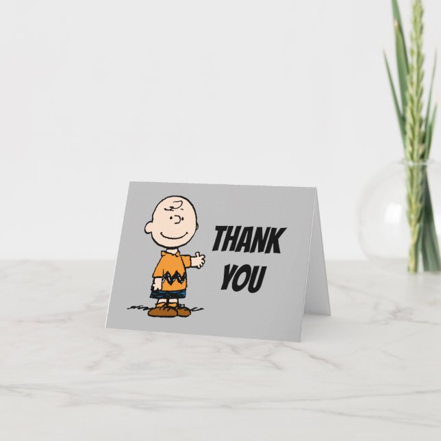Peanuts | Charlie Brown Thank You Card (Front)