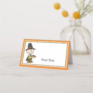 Peanuts   Charlie Brown Thanksgiving Dinner Place Card