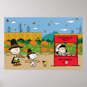 Peanuts   Charlie Brown Thanksgiving Poster