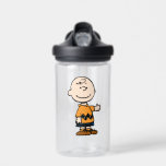 PEANUTS | Charlie Brown Water Bottle<br><div class="desc">Charlie Brown is the loveable loser in the zig-zag t-shirt. Check out this cute Peanuts design featuring Charlie Brown and his loveable smile. Personalise by adding your name!</div>