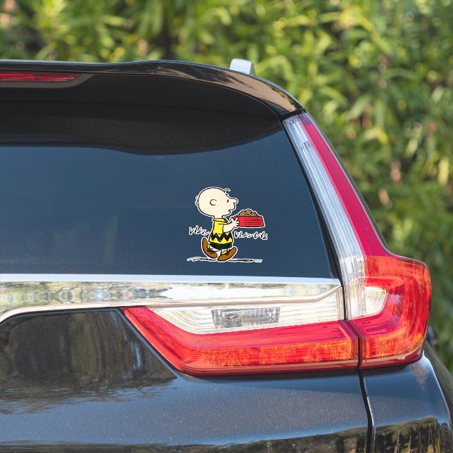 Peanuts | Charlie Brown with Snoopy's Dish (Car Side)