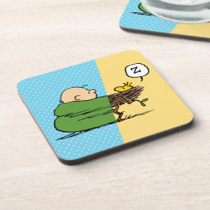 Peanuts Charlie Brown & Woodstock Half & Half Coaster