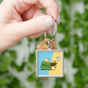 Peanuts   Charlie Brown & Woodstock Half & Half Key Ring