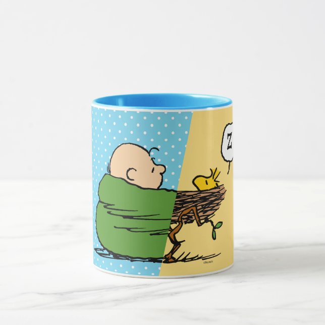 Peanuts | Charlie Brown & Woodstock Half & Half Mug (Center)