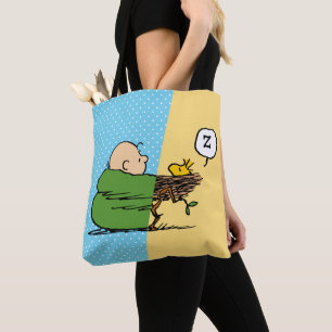 Peanuts Charlie Brown & Woodstock Half & Half Tote Bag