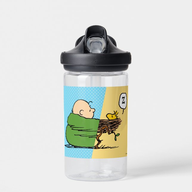 Peanuts | Charlie Brown & Woodstock Half & Half Water Bottle (Front)