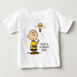Peanuts   Charlie Brown's Light Bulb Idea Baby T-Shirt