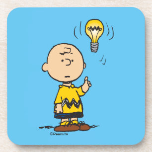 Peanuts Charlie Brown's Light Bulb Idea Coaster