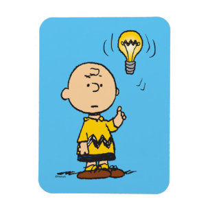 Peanuts Charlie Brown's Light Bulb Idea Magnet