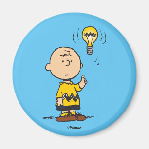 Peanuts   Charlie Brown's Light Bulb Idea Magnet