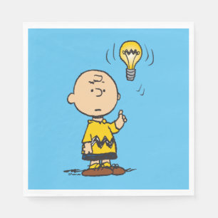 Peanuts   Charlie Brown's Light Bulb Idea Napkin