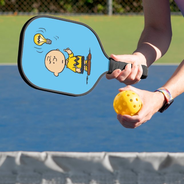 Peanuts | Charlie Brown's Light Bulb Idea Pickleball Paddle (Insitu)