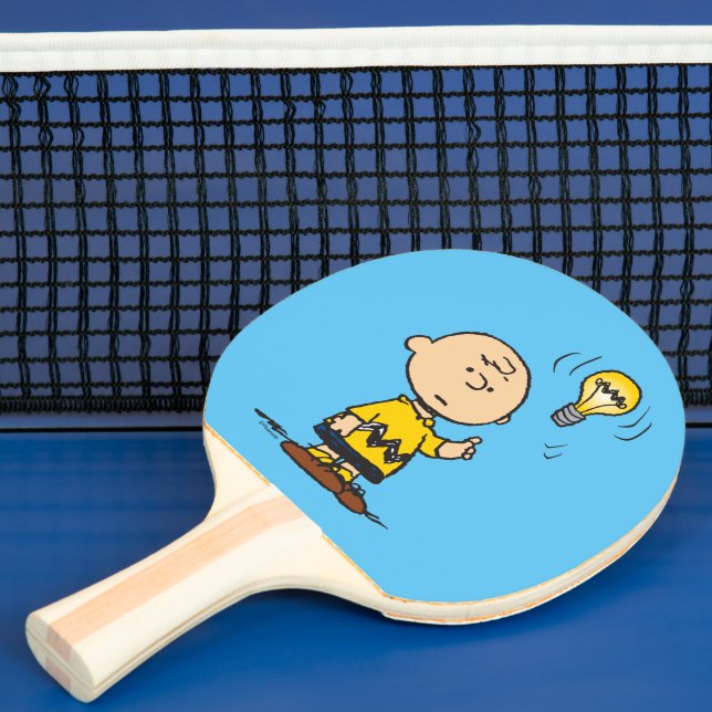 Peanuts | Charlie Brown's Light Bulb Idea Ping Pong Paddle (Insitu)