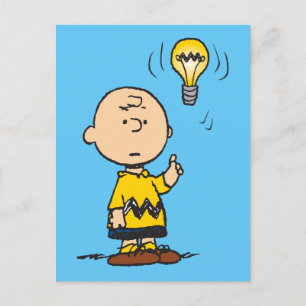 Peanuts   Charlie Brown's Light Bulb Idea Postcard