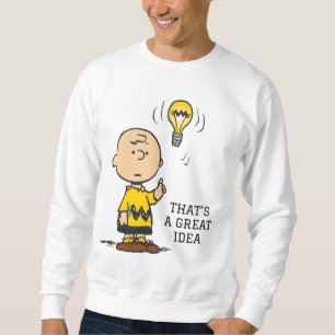 Peanuts   Charlie Brown's Light Bulb Idea Sweatshirt