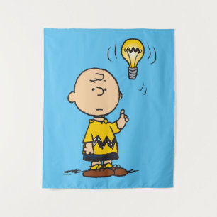 Peanuts Charlie Brown's Light Bulb Idea Tapestry