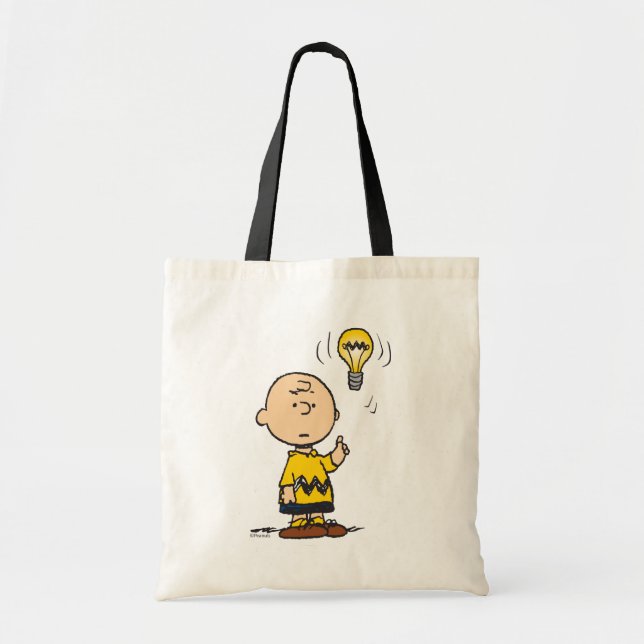 Peanuts | Charlie Brown's Light Bulb Idea Tote Bag (Front)