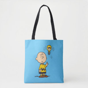 Peanuts   Charlie Brown's Light Bulb Idea Tote Bag