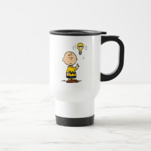 Peanuts   Charlie Brown's Light Bulb Idea Travel Mug