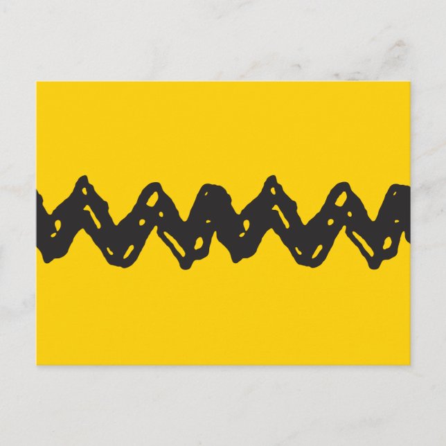 Peanuts | Charlie Brown's Zig-Zag Shirt Postcard (Front)