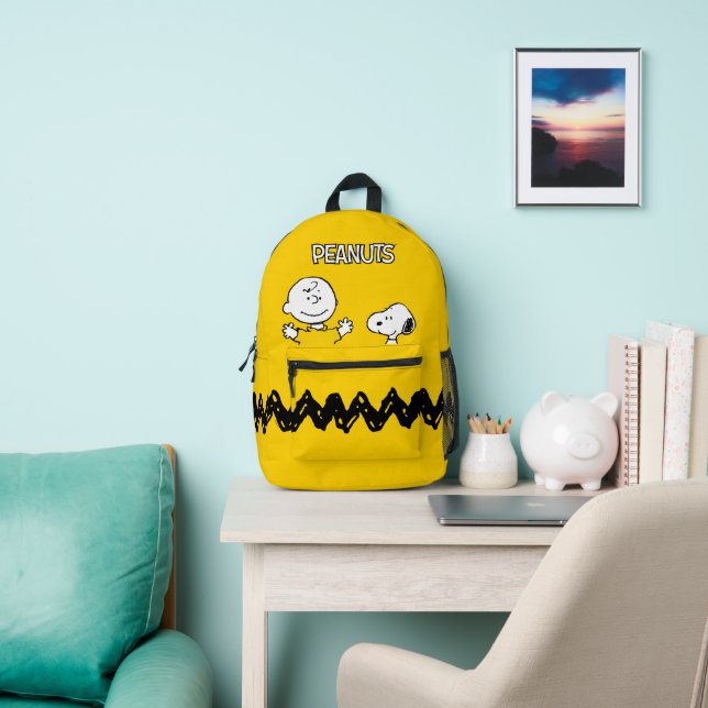 Peanuts | Charlie Brown's Zig-Zag Shirt Printed Backpack (Insitu)
